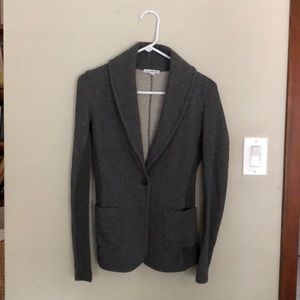 James Perse knit blazer, gray, size 1